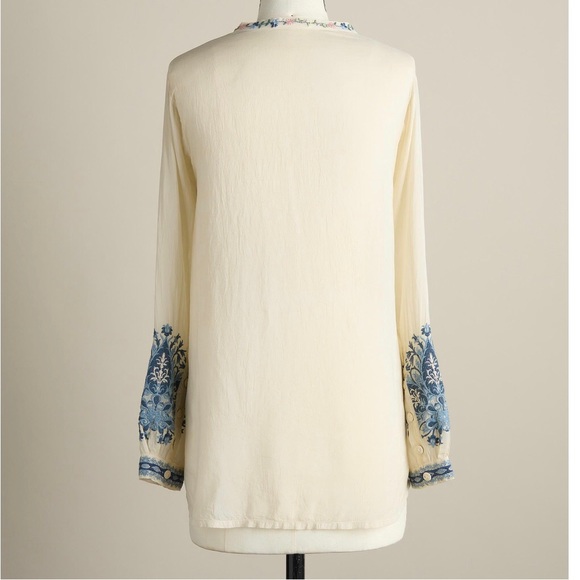 Floral Johnny Was Womens Blouse - Picture 2 of 12